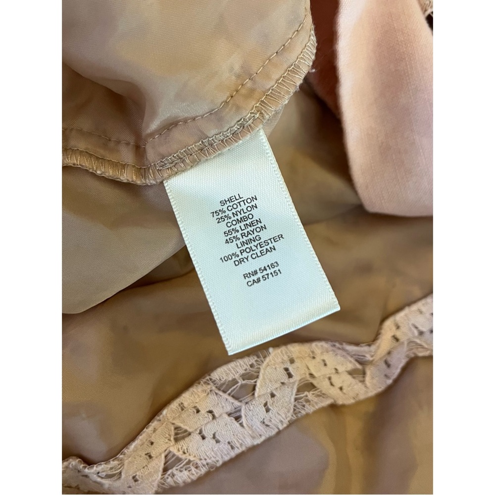 ELIZA J Lace Cutout Fit And Flare Dress Pockets Blush Pink - Picture 13 of 13
